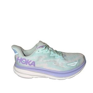 HOKA Women's Clifton 9 Mint & Lavender Running Shoe size 9.5 B